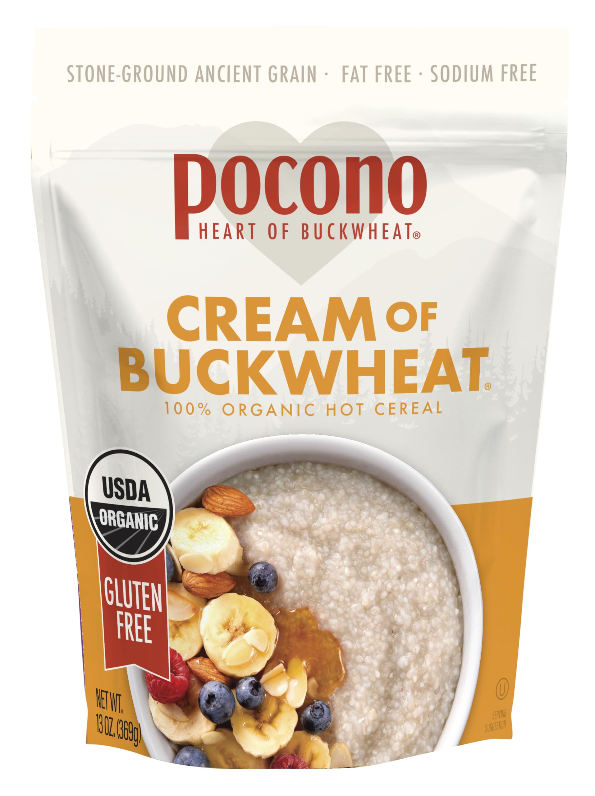 Product image of Pocono Organic Cream of Buckwheat Cereal 13 oz 13 oz Pack of 3